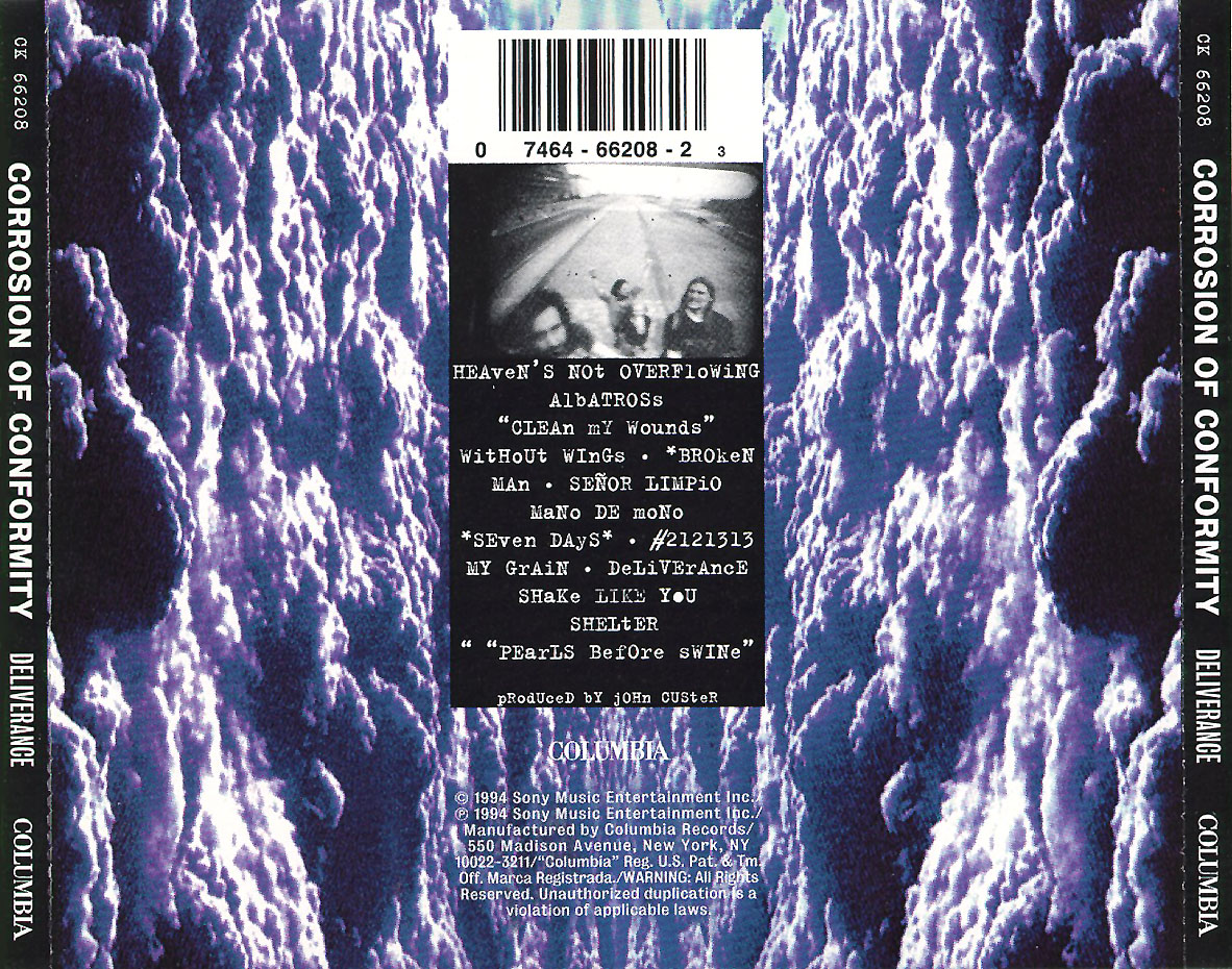 Corrosion Of Conformity  Deliverance  back